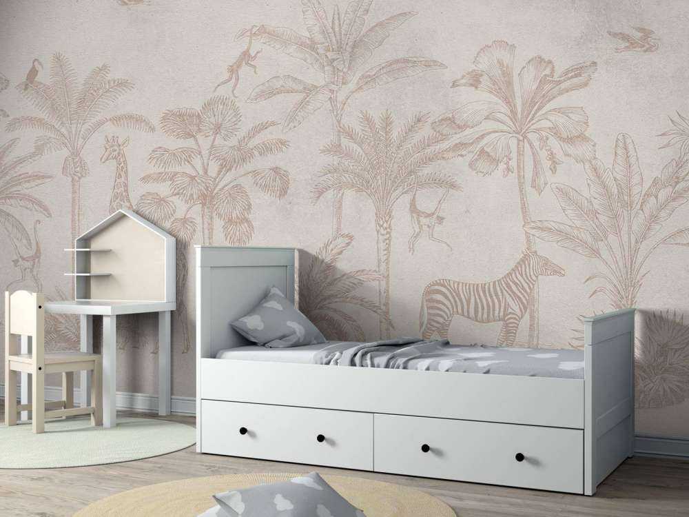 Tropisk dyr jungel taupe
